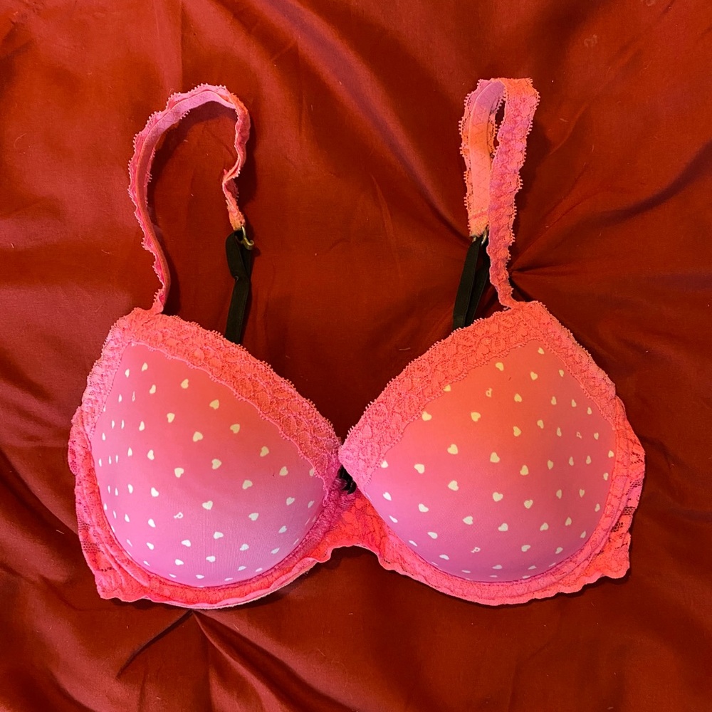 PINK 34D Lace Wing Demi